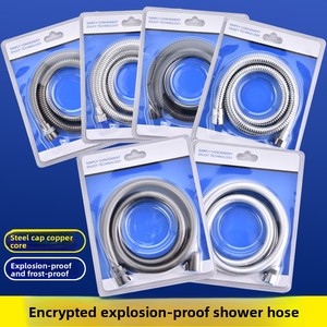 Tubo <span class=keywords><strong>Flessibile</strong></span> per Doccia in PVC ad Alta Densità Antiesplosione, Durevole, Facile da Installare, Accessorio Moderno Universale per Bagno, Grande Flusso d'<span class=keywords><strong>Acqua</strong></span> - Product Image 2