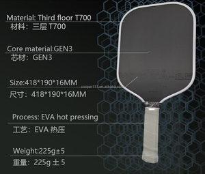 をご参照ください。パドルパドル2025パースMOD TA-15 Pro Player Edition Gen 3推進コア16mmグラファイトトレイT700炭素繊維ピクルスボールパドル - Product Image 4