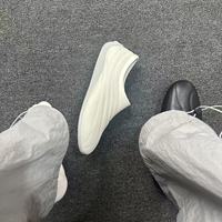 Xinzirain personnalisé sans lacet bout rond en cuir véritable hommes plat décontracté formation chaussures de course