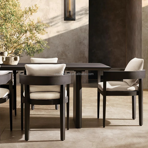 Silla <span class=keywords><strong>de</strong></span> Comedor <span class=keywords><strong>de</strong></span> Aluminio con Recubrimiento en Polvo, Resistente a la Intemperie, con Malla <span class=keywords><strong>de</strong></span> Drenaje, para Terrazas y Restaurantes <span class=keywords><strong>Modernos</strong></span> al Aire Libre - Product Image 5