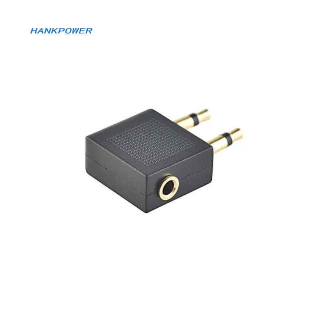 3.5mm Jack Audio Adapter 2 in 1 Airline Airplane Travel Traveling Earphone Headphone Headset Jack Adapter