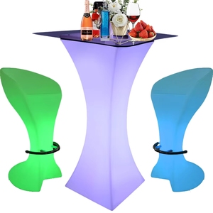Muebles de Bar LED de Alta Gama para Exteriores, Usados en Restaurantes y Discotecas, Mesa y Sillas de Bar, Mesas Redondas para Eventos - Product Image 2