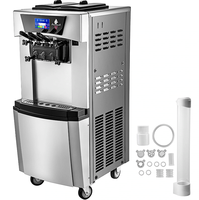 2022 Nieuwe 20-30L/H Commerciële Soft Serve IJsmachine met voor-koelende luchtpomp, fruit & melk, lange levensduur