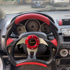 Volanti da Corsa Universali per Auto, Stile Moda, Accessori Auto Modificati, in PVC Rosso Blu Nero, 320mm 13 Pollici - Product Image 5