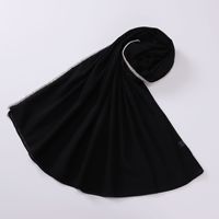 Haute qualité diamant décoration ethnique écharpe châle malaisie mousseline de soie écharpe musulman Hijab Turban écharpe