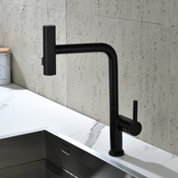 Évier de cuisine contemporain tout en cuivre, bac à légumes, robinet d'évier de buanderie extractible et rotatif, multifonctionnel pour la maison