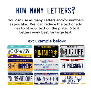 Cá Nhân Mini Giấy Phép Tấm Tủ Lạnh Powerwheels Xe Đạp Nam Châm Bất Kỳ Nhà Nước Tỉnh Đội Bất Kỳ Văn Bản - Product Image 4