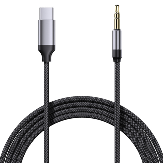1M 3FT Length Digital Transfer Type C to 3.5mm Audio Car Earphone Stereo USB Type C Aux Cable