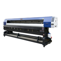Impresora de Formato Ancho Worldcolor con Tinta Eco Solvente, Impresora Flex para Pancartas Digitales de 3.2m, Impresora de Etiquetas de Vinilo con Tinta Eco Solvente, Plotter