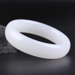 54毫米-64毫米白玉手链高品质天然玉石手链女饰品批发 - Product Image 3