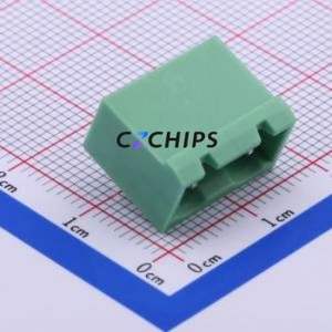 DB2ERC-7.62-2P-GN Plug-in Terminal Block Bent Lead Through Hole,P=7.62mm Board-to-Board / Socket - Closed 1x2P 7.62mm Green - Product Image 1