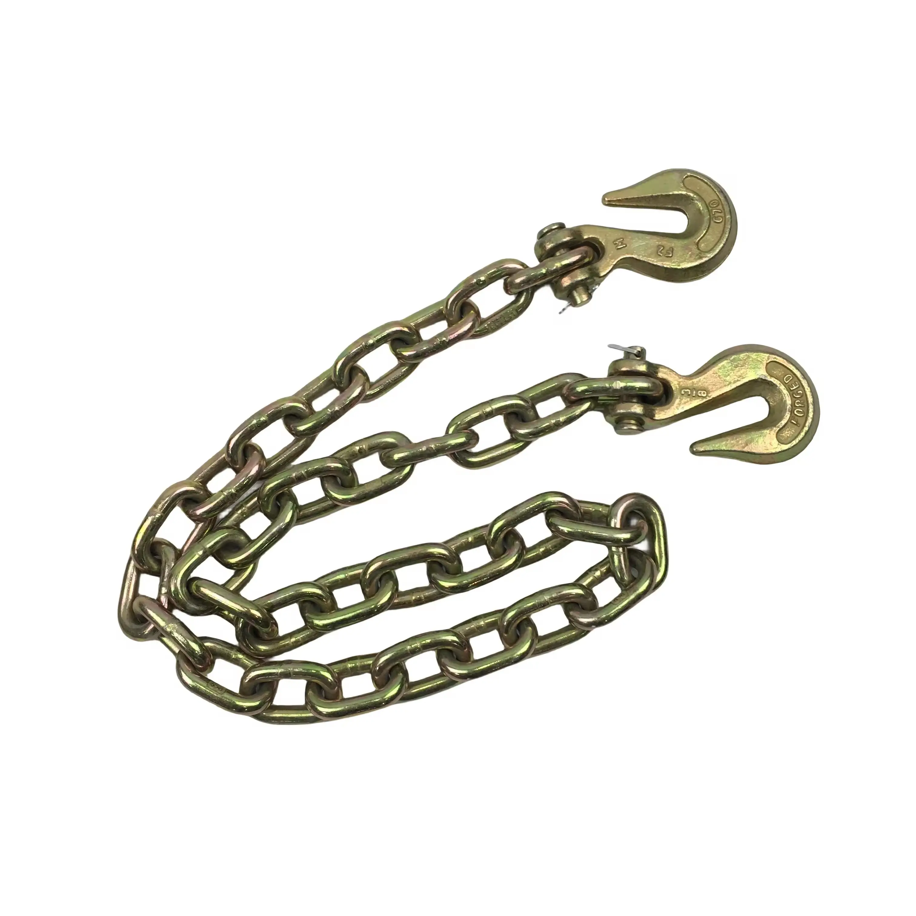 5/16 '''X 18 'Vàng kẽm G70 Giao thông vận tải chuỗi với clevis móc