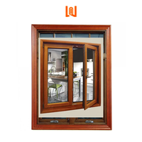 Hotel moderno aluminio madera ventana insonorizada energía eficiente personalizado aluminio madera ventanas