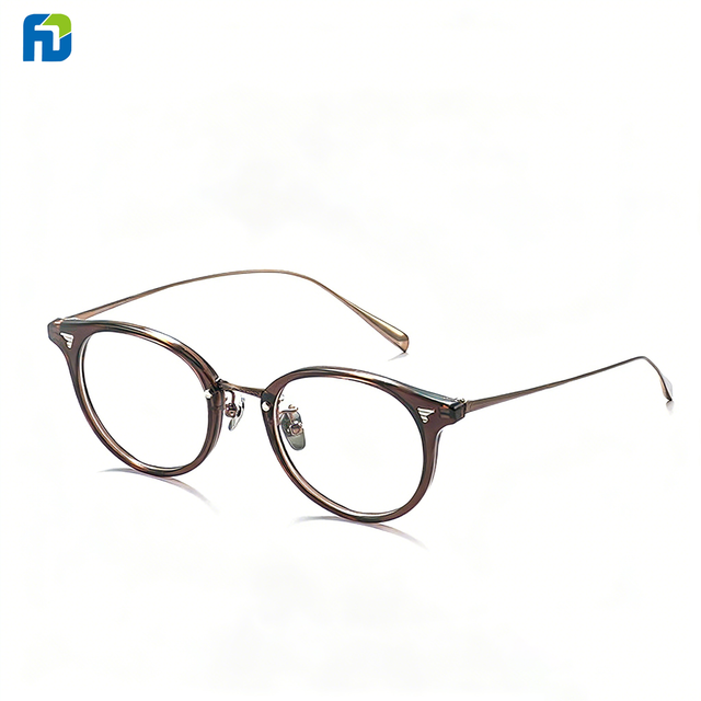 High Quality New Fashionable Vintage Luxury Brand Design Computer Print Anti Blue Light Prescription Unisex Glasses