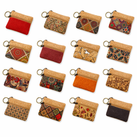 Vente en gros Porte-monnaie en Liège Logo personnalisé Poches à monnaie en Liège naturel pour femme et homme Mini sac portable