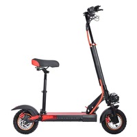 Trottinette électrique pour adultes de 10 pouces, 500W-800W, en alliage d'aluminium, longue portée, 40 km/h, utilisable sur les routes urbaines et montagneuses