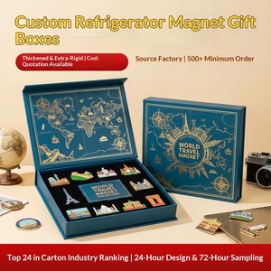 Custom Gold-Stamped Magnetic <b>Book</b>-Shaped Gift <b>Box</b> for Fridge, Factory Direct with Fast Prototyping - Product Image 4