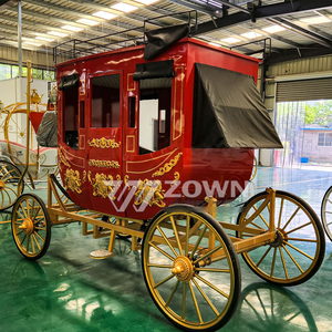 Chariot de mariage électrique vintage certifié CE, autocar touristique royal, chariot à quatre roues - Product Image 5