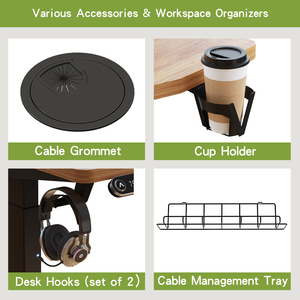 Escritorio eléctrico ajustable de EE. UU. para adultos y niños, mesa de escritorio de Juegos de ordenador de oficina moderna personalizable, envío gratis - Product Image 5