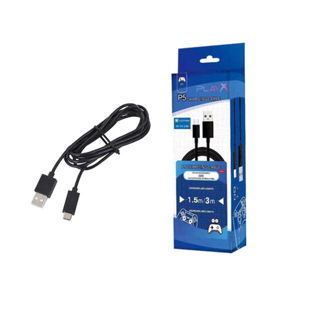 SUNDI 3M Type C Joystick Charging Cable for PS5 Gamepad/NS Switch PRO/Xbox Series Wireless Controller USB C Data Cable