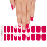 Autocollants pour ongles écologiques et durables, design œil de chat 2D, pois, bandes de gel semi-durcies, pointes de gel UV durables