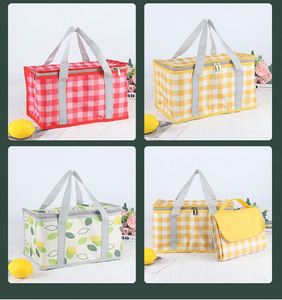 Sac isotherme portable 600D pas cher, léger, pliable, imperméable, avec fermeture éclair, capacité 7L, pour pique-nique, camping et extérieur - Product Image 2