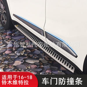 แถบกันชนสำหรับซูซูกิ วิทาร่า ป้องกันด้านข้างตัวถัง ABS สีดำและสีเงิน ติดตั้งด้วยเทป 3M - Product Image 5