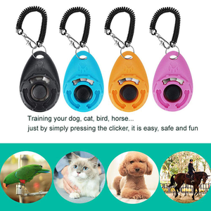 Clicker d'entraînement pour chiens multicolore avec sangle de poignet, étanche, outil d'aide à l'obéissance pour chiens - Product Image 1