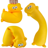 Squeeze Pets Jouet Squishy Géant Extensible pour Chien, Taille Jumbo, Jaune, à Presser et Étirer pour Soulager le Stress