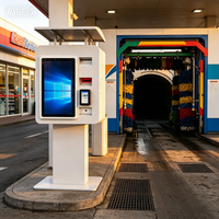 Borne de paiement libre-service pour lavage de voitures commercial, kiosque de paiement extérieur résistant aux intempéries, machine de point de vente sans espèces, contrôle automatique du lavage