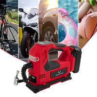 Compresseur d'air portable sans fil 20V Li-ion le plus vendu avec manomètre numérique pour gonflage de pneus