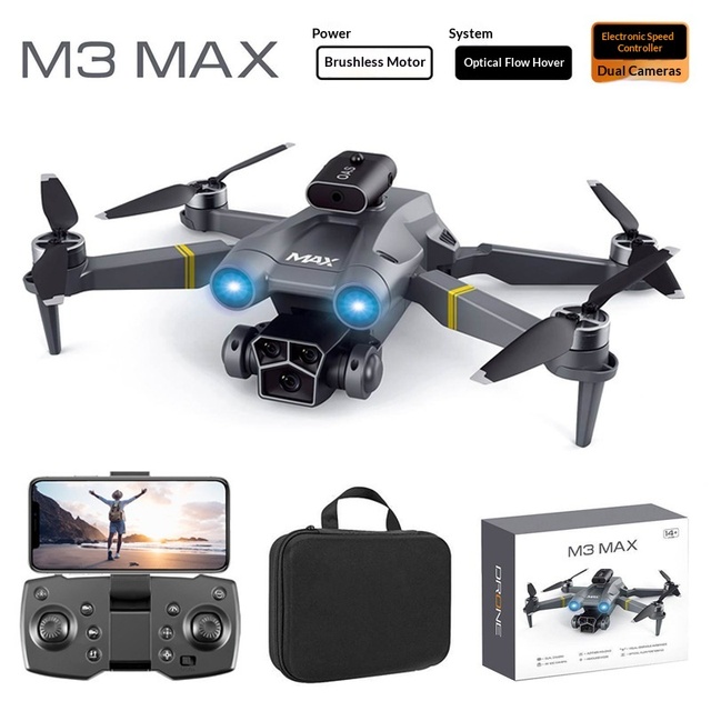 Top Selling M3 MAX Four-axis RC Drone Optical-flow Positioning Obstacle Avoidance High-definition Aerial Photography