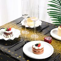 3 Pcs Nappe Happy Birthday Décorations Happy Birthday Couverture de table en plastique pour Baby Shower Birthday Party Supplies