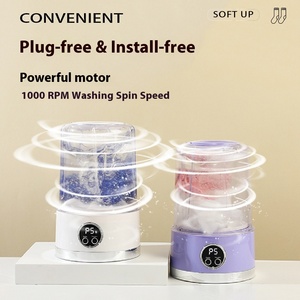 Sản phẩm mới xách tay không dây sạc Máy giặt <span class=keywords><strong>mini</strong></span> rửa ccup qua biên giới cho đồ lót và vớ - Product Image 3