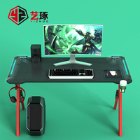 Table d'ordinateur de jeux, grand format, avec tapis de souris gratuit, Led Rgb, pour jeux multiples