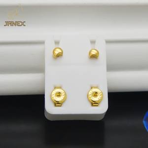 24k ที่กําหนดเองทองชุบสแตนเลสทางการแพทย์ดาวดอกไม้หัวใจหูปลอดเชื้อเจาะต่างหูสตั๊ดสําหรับ - Product Image 5