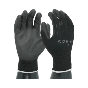 Gants de sécurité de travail ultra-légers en polyester avec revêtement en PU sur la paume - Product Image 1