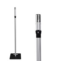 Poteaux télescopiques réglables en aluminium à emboîtement rapide de 5 à 20 pieds pour systèmes de tuyauterie et de draperie, support de cadre d'arche de toile de fond