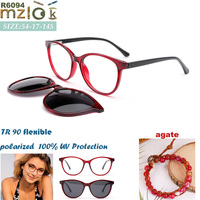 Mizilook Entrepôt RB6087-94 en stock TR90 Lunettes de soleil à paillettes Couleur violette Verres polarisés Design de luxe léger pour femmes
