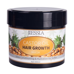 Mascarilla Capilar de Aceite de Ricino con Colágeno de Marca Privada, Fabricante de Cuidado Natural, Reparación de Daños, Tratamiento Orgánico con Argán, Crecimiento de Queratina, OEM - Product Image 1