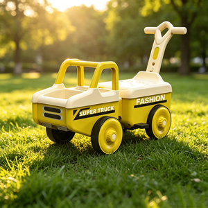 Voiture à pousser pour enfants à 4 roues, jouet à glisser pour tout-petits avec <span class=keywords><strong>espace</strong></span> de rangement et musique, cadeau pour enfants - Product Image 5