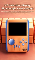 Consola S1 Consola de juegos portátil 3,0 pulgadas IPS Pantalla a color Estilo Arcade Consola de juegos portátil con 666 Videojuego Retro Mini