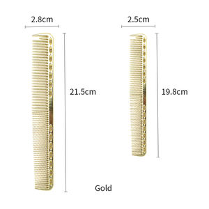 Logo gratuito lungo e corto salone resistente al calore barbiere alluminio metallo Pin parrucchiere taglio di capelli coda di ratto pettine per acconciature - Product Image 3