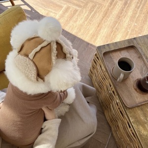 Chapeau d'aviateur en polaire sherpa chaud pour l'hiver, pour chats et chiens, avec trous pour les <span class=keywords><strong>oreilles</strong></span>, drô<span class=keywords><strong>le</strong></span>, taille petite et moyenne, accessoire pour la tête des animaux de compagnie - Product Image 5