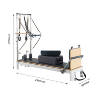 SANDAN alliage d'aluminium Pilates Core Reformer Bed avec tour Pilates Machine exercices entraînement intérieur Studioreformers Machines