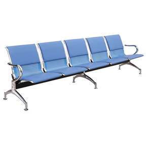 Cao cấp 4 Chỗ ngồi bằng thép không gỉ thoải mái sân bay bệnh viện chờ đợi ghế 100kg chịu tải tương thích với văn phòng - Product Image 1