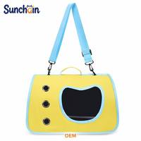 Sac de transport pour animaux de compagnie en forme de cœur, sac à main de voyage pour petits chiens et chats avec œillets de ventilation, bandoulière réglable