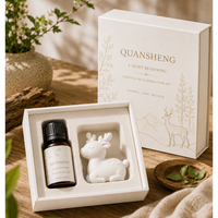 Diffuseur d'huiles parfumées pour la maison, en forme d'animaux, en céramique parfumée, en plâtre aromatique, en porcelaine, pour armoire ou voiture