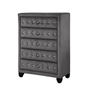 <span class=keywords><strong>Queen</strong></span>-Size Luxus-Bett in Creme, Gepolstertes Stoffbett mit Knopfheftung, Polsterbettgestell, Schlafzimmer-Set - Product Image 5