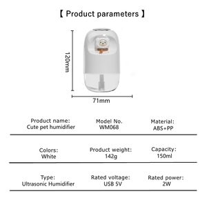 <span class=keywords><strong>Humidificador</strong></span> USB Mini de Fábrica OEM, <span class=keywords><strong>Humidificador</strong></span> Electrónico Inteligente H2O Ultrasónico para Dormitorio - Product Image 4